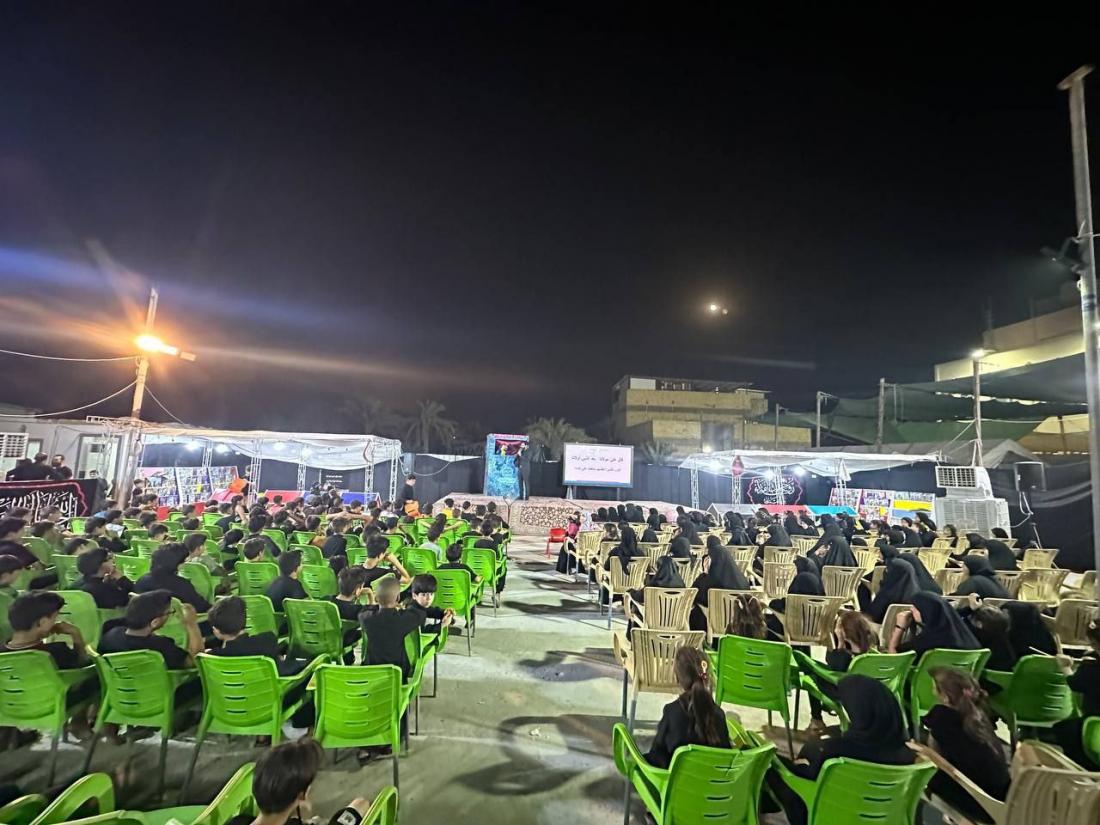 لليومِ السّابع، وعلى نَفَسِ الوَفاء لمدرسةِ كربلاء،  يَفْتَحُ مركزُ المُحسن لثقافةِ الأطفال أبوابَه لزائري استراحةِ المُرتضى (عليه السّلام) | 