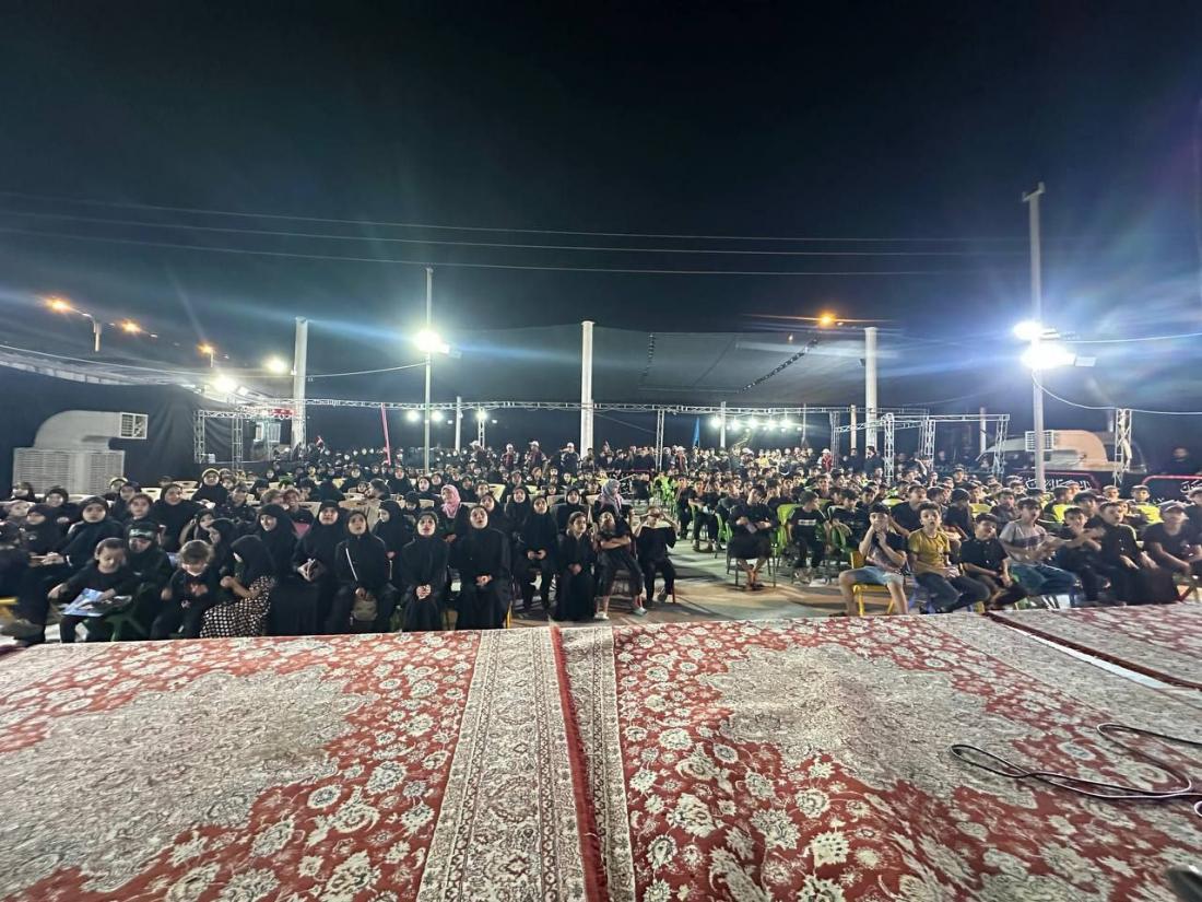 لليومِ السّابع، وعلى نَفَسِ الوَفاء لمدرسةِ كربلاء،  يَفْتَحُ مركزُ المُحسن لثقافةِ الأطفال أبوابَه لزائري استراحةِ المُرتضى (عليه السّلام) | 