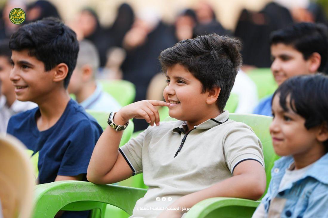 وسط حضورٍ بهيّ من الأطفال وذويهم، أَقام مركزُ المُحسن حفلاً بهيجاً، احتفاءً بزواجِ النورَين، | 